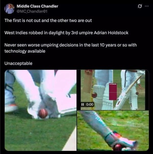 Umpiring Storm: West Indies Coach Sammy Seeks Clarity After Contentious Decisions in Australia Test, Sparking Social Media Outrage
