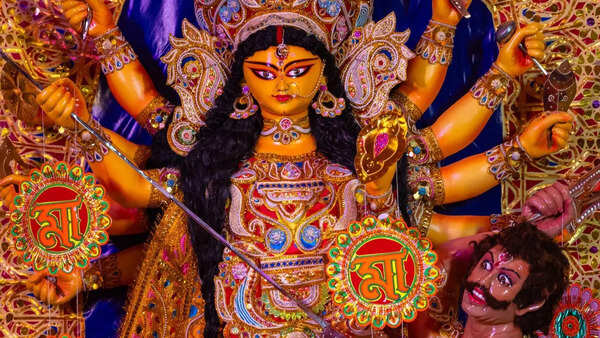Devotees praying during Ashada Gupt Navratri