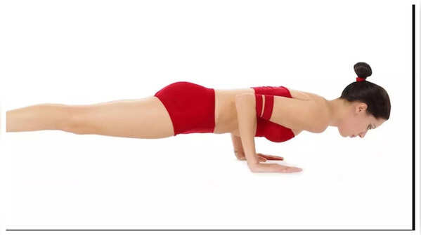 Yoga Plank for strength and calorie burn