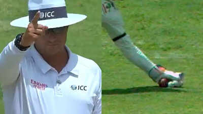 Umpire's decision under scrutiny during the WI vs AUS Test