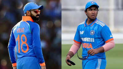 Vaibhav Suryavanshi dons Virat Kohli's iconic number 18 jersey.